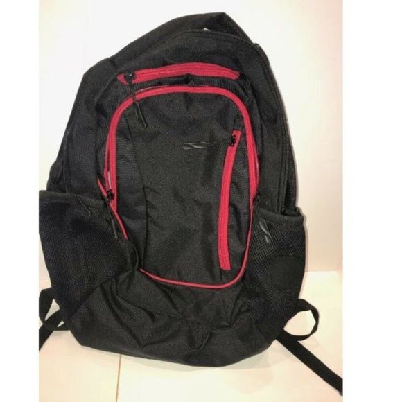 Wenger Swiss Gear Black/Red Three Pockets Backpack - Picture 1 of 4